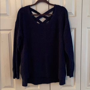 Back detail sweater, so cute!
